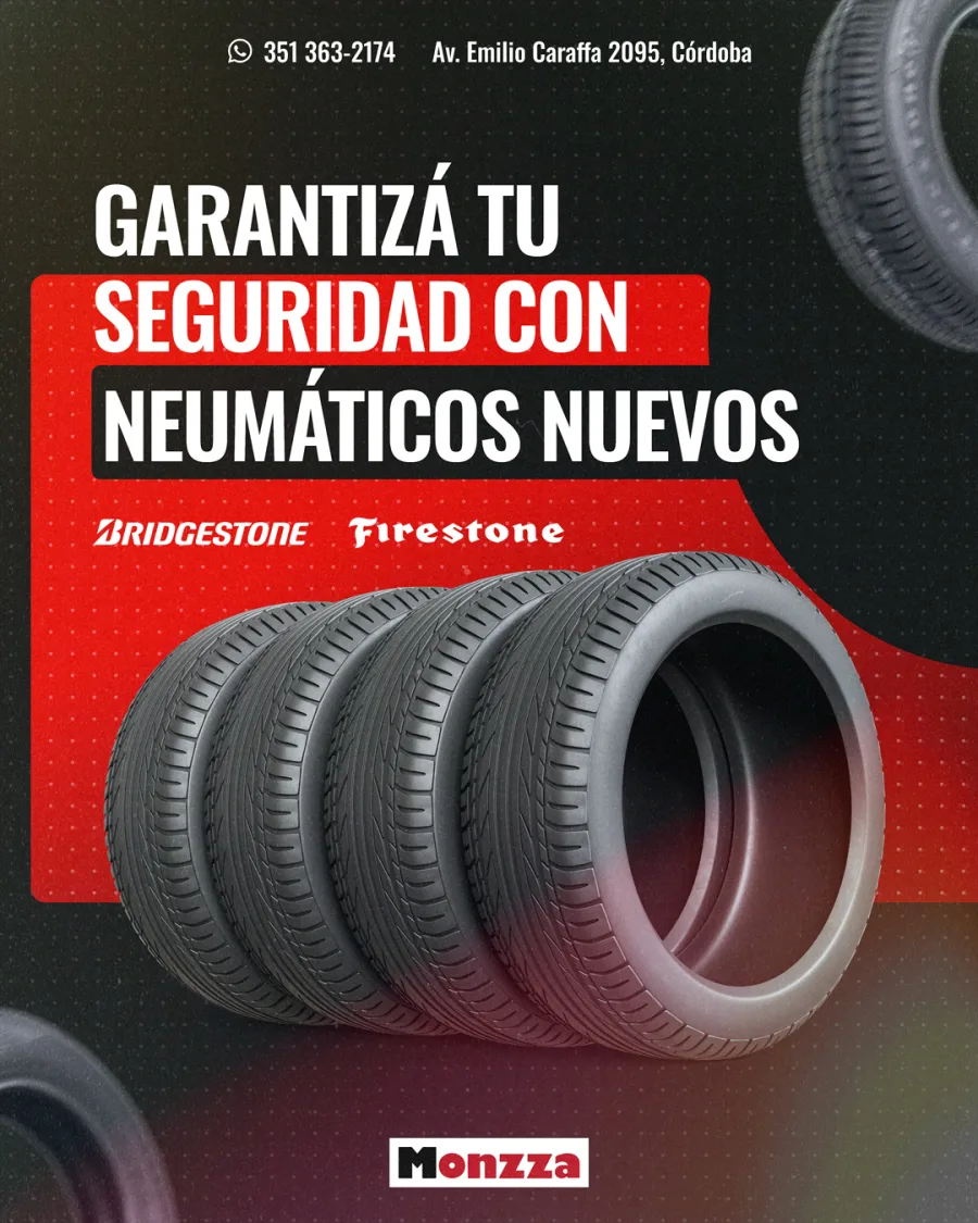 Monzza — Neumáticos nuevos