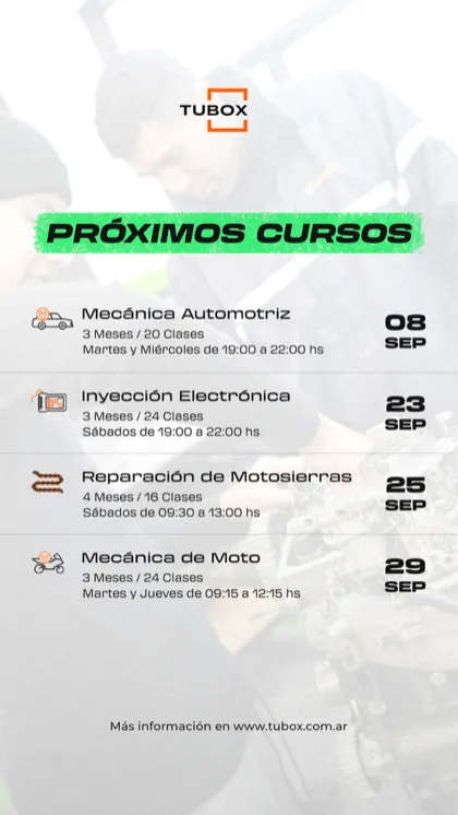 Tu Box — cursos septiembre
